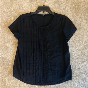 19 Cooper Black Pleated Boxy Blouse